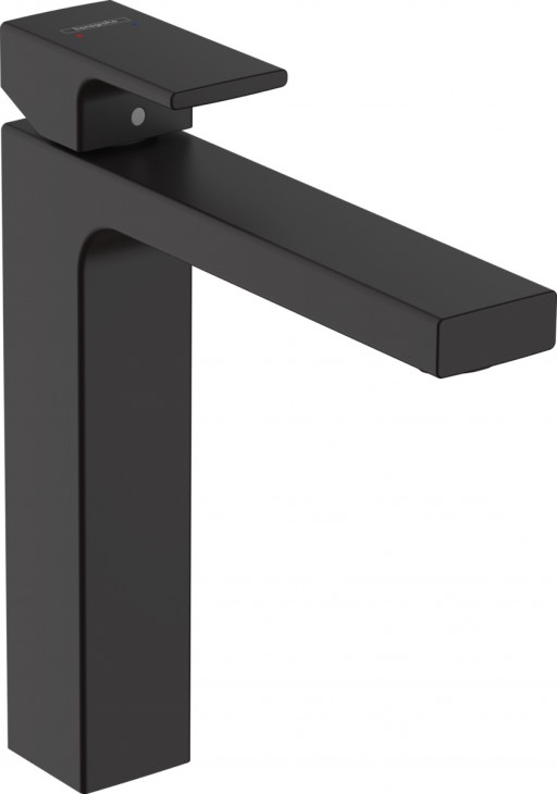 Baterie lavoar Hansgrohe Vernis Shape 190 pentru lavoar tip bol negru mat