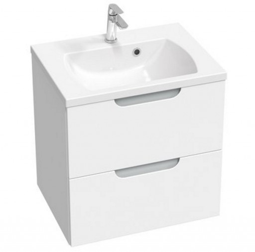 Dulap baza pentru lavoar Ravak SD Classic II 600 cu 2 sertare 60cm alb-gri