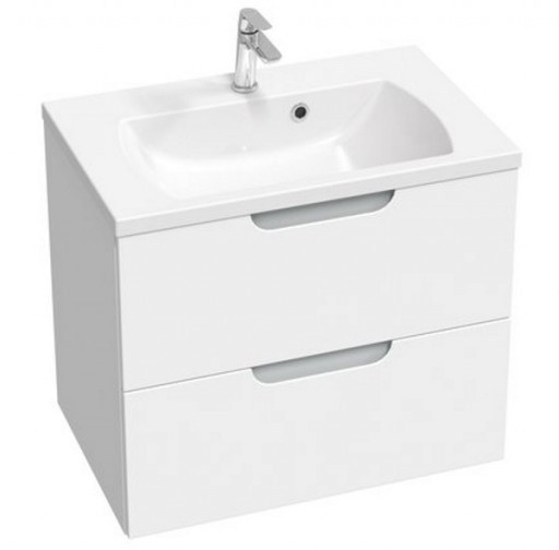 Dulap baza pentru lavoar Ravak SD Classic II 700 cu 2 sertare 70cm alb-gri