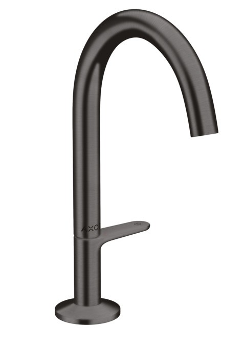 Baterie lavoar Hansgrohe Axor One Select 170 ventil push-open crom negru periat