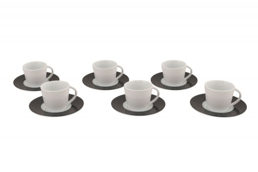 Set de cafea Kutahya Porselen, TL12KT4709766F, 12 piese, portelan