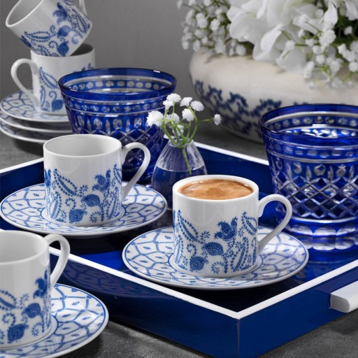 Set de cafea Kutahya Porselen, RU12KT4309740, 12 piese, portelan