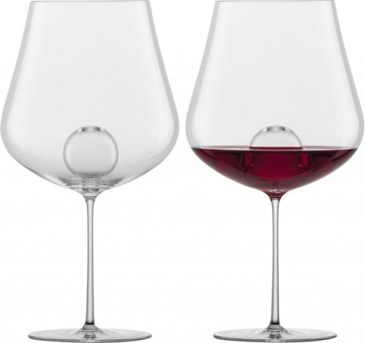 Set 2 pahare vin rosu Zwiesel Glas Air Sense Burgundy design Bernadotte & Kylberg handmade 796ml