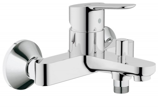 Baterie cada/dus Grohe Bau Edge, montare pe perete, crom-23334000