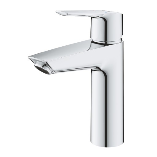 Baterie lavoar Grohe Start 24204002, 3/8'', marimea M, monocomanda, cartus ceramic, evacuare push to open, Crom