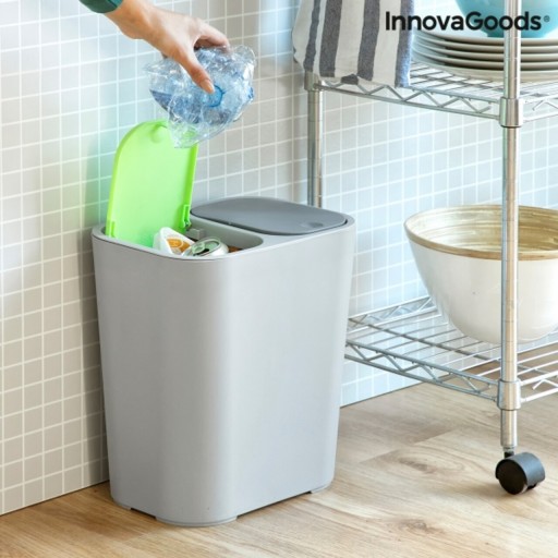 Cos dublu de reciclare Bincle InnovaGoods, 2x 7,5 L