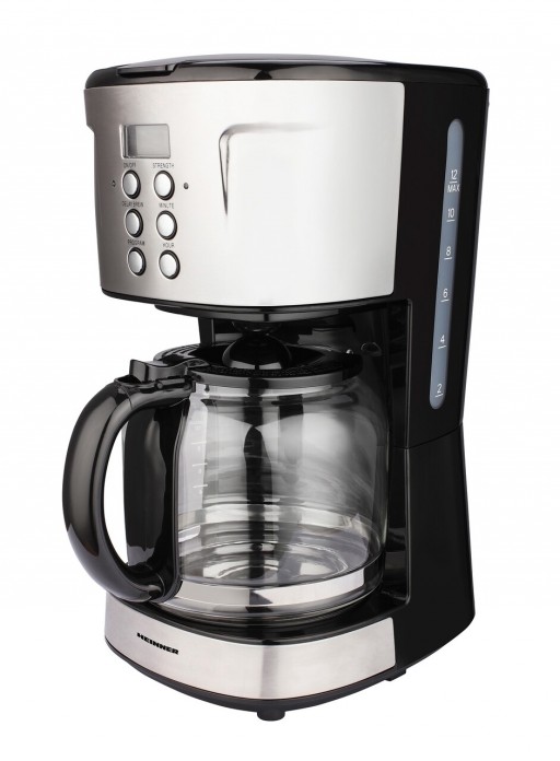 Cafetiera digitala, Heinner, 900 W, 1.5 L, negru