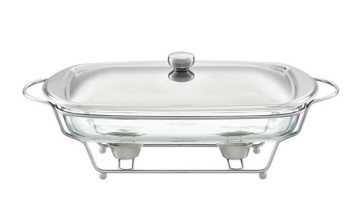 Chafing dish / Vas termorezistent cu incalzitor Helios, Ambition, 3.6 L, sticla