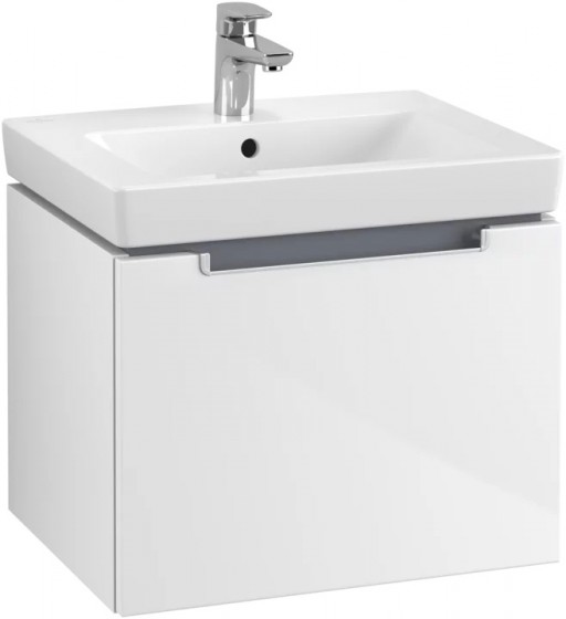 Dulap baza suspendat Villeroy & Boch Subway 2.0 537x420x423mm cu un sertar alb lucios