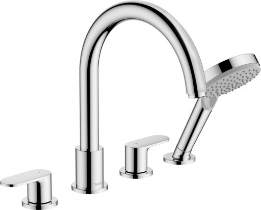 Baterie cu montaj pe cada Hansgrohe Vernis Blend cu 4 elemente crom