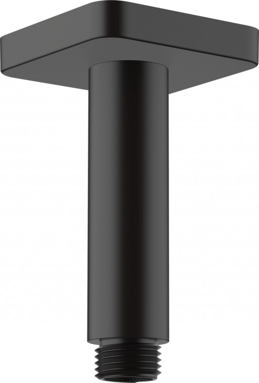 Brat de dus Hansgrohe Vernis Shape 100mm montare pe tavan negru mat