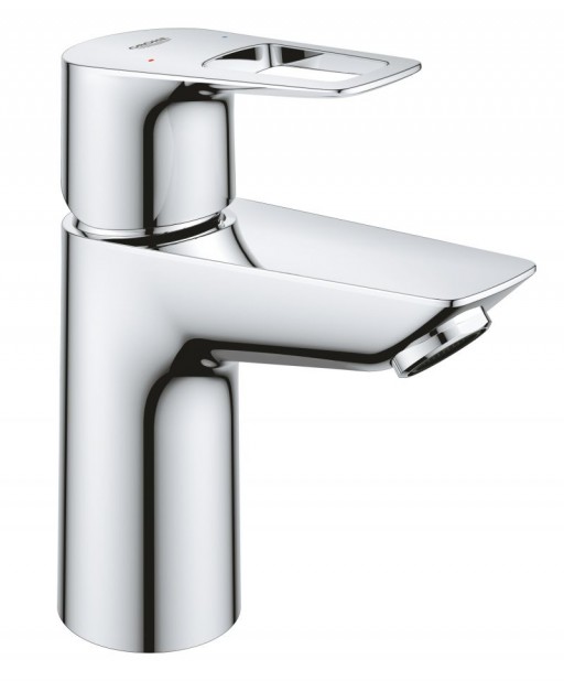 Baterie lavoar Grohe Bauloop, marimea S, crom, furtunuri flexibile, fara evacuare - 23337001