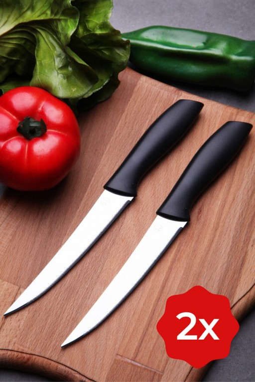 Set 2 cutite Chef, Fremont, 27.2x6.5x1.6 cm, negru