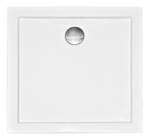 Cadita de dus patrata Besco Aquarius Slim 90x90cm