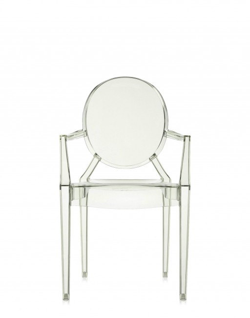 Set 2 scaune Kartell Louis Ghost design Philippe Starck verde transparent