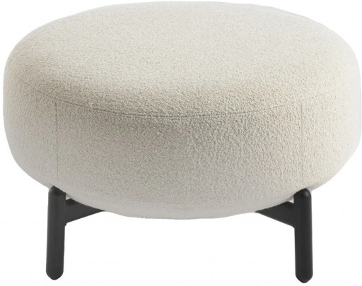 Pouf Kartell Lunam design Patricia Urquiola tapiterie Orsetto Alb