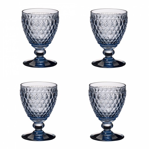 Set 4 pahare vin alb Villeroy & Boch Boston Coloured albastru 120mm 0.23 litri