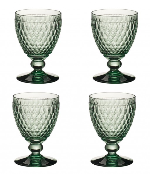 Set 4 pahare apa Villeroy & Boch Boston Goblet verde 144mm 0 40 litri