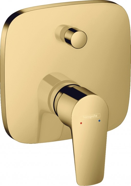 Baterie cada - dus Hansgrohe Talis E cu montaj incastrat necesita corp ingropat gold optic lustruit