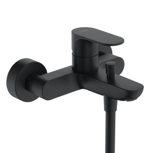 Baterie de cada Hansgrohe Rebris S , 1/2'', monocomanda, diverter, negru mat - 72440670