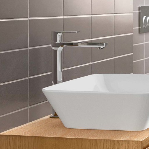 Baterie lavoar inalta Hansgrohe Rebris E 240 cool start cu ventil Pop-Up, crom lucios - 72581000