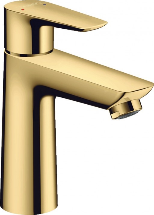 Baterie lavoar Hansgrohe Talis E 110 cu ventil pop-up, polished gold optic - 71710990