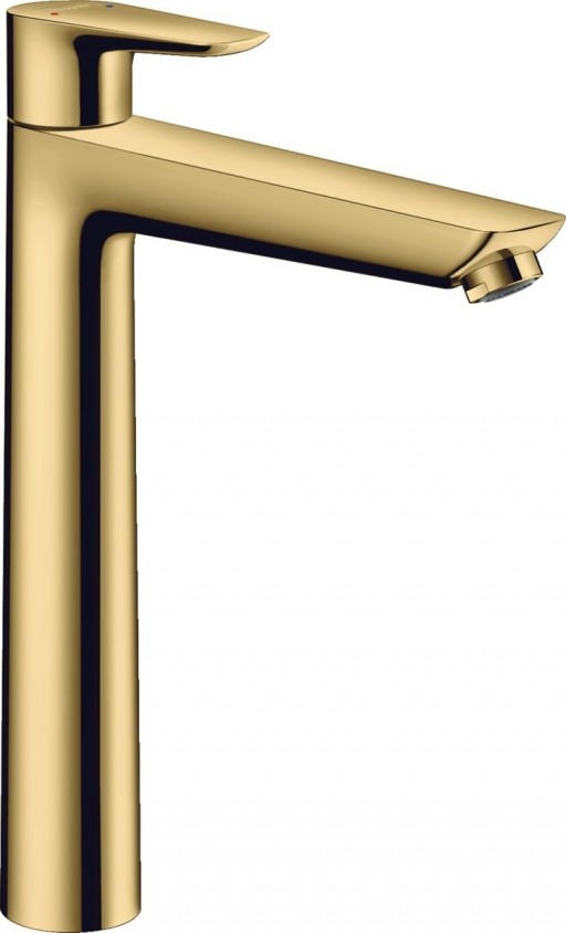 Baterie lavoar Hansgrohe Talis E 240, ventil pop-up, polished gold optic - 71716990