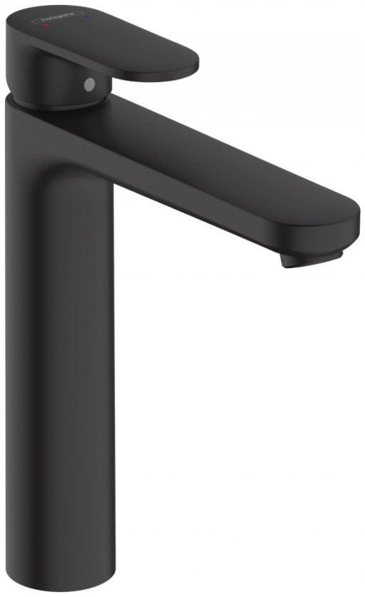 Baterie lavoar Hansgrohe Vernis Blend 190, fara ventil, negru mat - 71582670