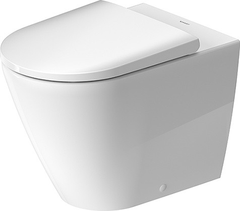 Vas wc Duravit D-Neo Rimless HygieneGlaze 37x58cm back-to-wall pentru rezervor ingropat