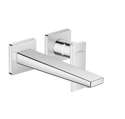 Baterie lavoar Hansgrohe Metropol de perete, pipa 225mm, fara ventil, crom - 32526000