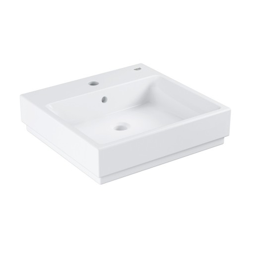 Lavoar Grohe Cube Ceramic 50, montare pe blat Pure Guard, alpine white - 3947800H