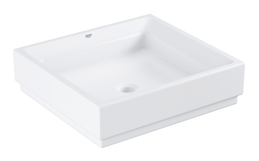 Lavoar Grohe Cube Ceramic 50x47, montare pe blat Pure Guard, alpine white - 3948100H