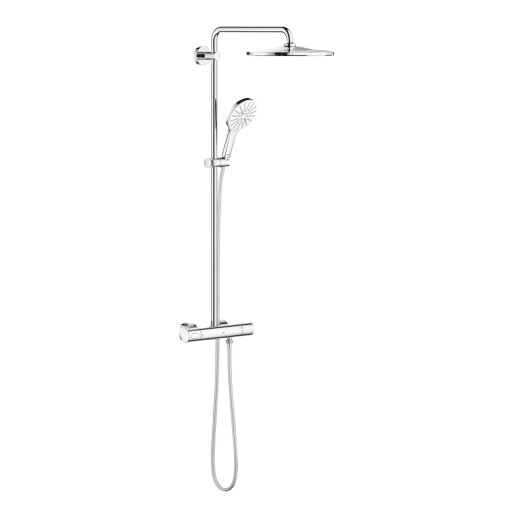 Coloana de dus Grohe Rainshower SmartActive 310 cu baterie termostatata 111cm moon white