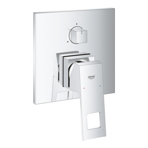 Baterie dus Grohe Eurocube, monocomanda, diverter, 3 iesiri, crom - 24094000