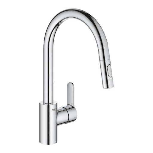 Baterie bucatarie Grohe Eurostyle Cosmopolitan, dus extractibil cu 2 jeturi, crom - 31482003