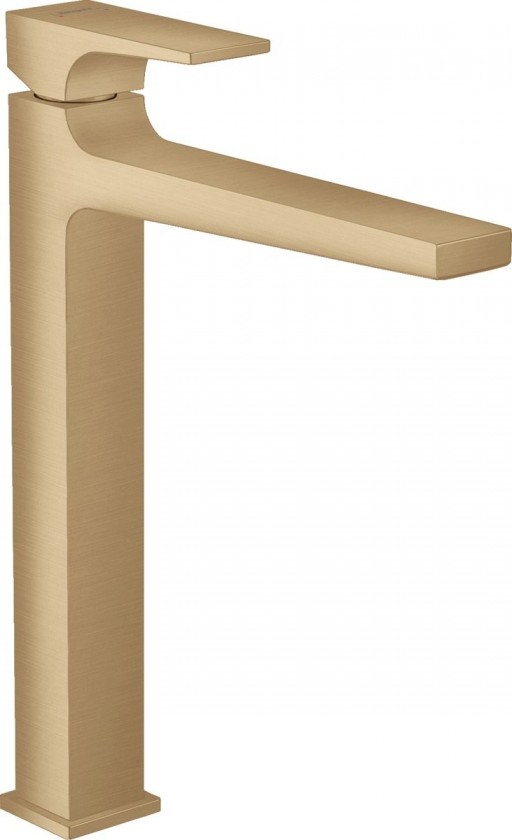 Baterie lavoar Hansgrohe Metropol 260, ventil push-open, bronz periat - 32512140