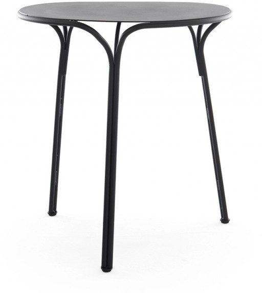 Masa exterior Kartell Hiray design Ludovica & Roberto Palomba d 65cm h 72cm negru