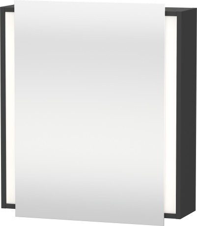 Dulap cu oglinda si iluminare Duravit Ketho 65x75cm deschidere dreapta grafit mat