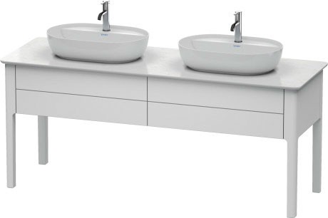 Dulap baza Duravit Luv cu doua sertare 1733x570mm alb satinat mat lacuit