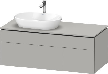 Dulap baza suspendat Duravit L-Cube 122x55cm gri mat decor