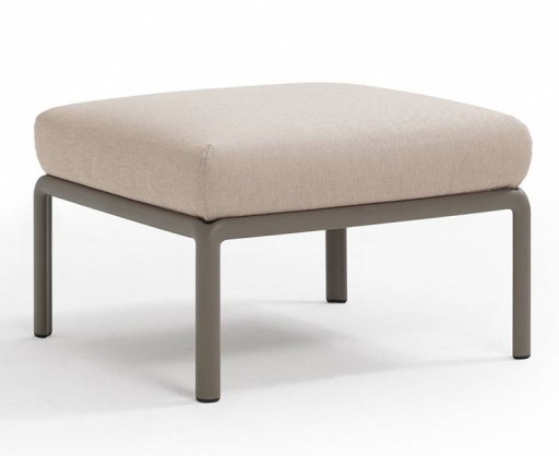 Pouf exterior Nardi Komodo 5 72x72cm cadru tortora perna canvas Sunbrella