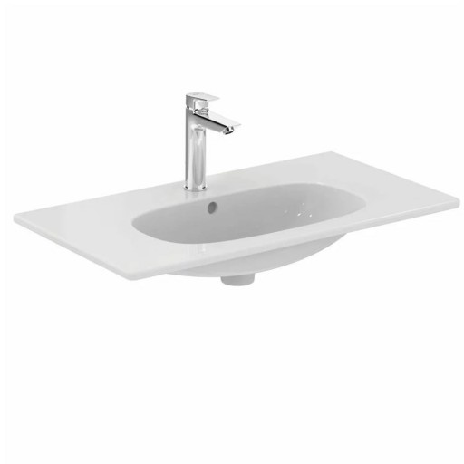 Lavoar pe mobilier Ideal Standard Tesi 80 cm, alb mat - T3509V1 