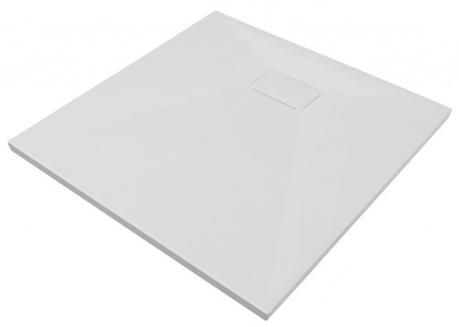 Cadita dus patrata Besco Vexo 90x90cm alba