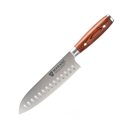 Cutit santoku profesional Maranc, otel german, 18 cm, M129