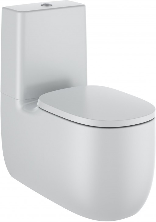 Vas wc Roca Beyond Rimless back-to-wall pentru rezervor asezat 395x705mm perla