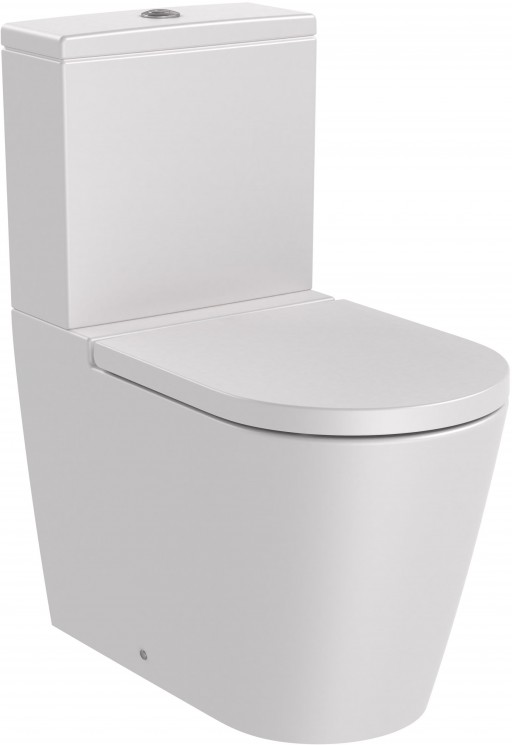 Vas wc Roca Inspira Round Rimless back-to-wall 375x645mm perla