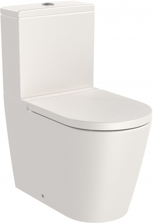 Vas wc Roca Inspira Round Rimless back-to-wall 375x645mm bej