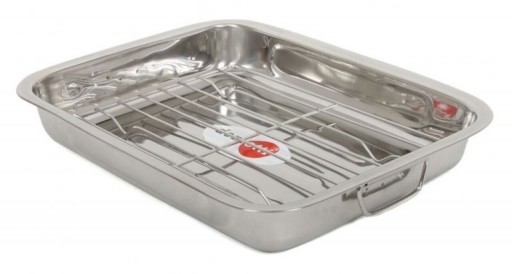 Tava cuptor cu gratar, Domotti, 40 x 28.5 cm, inox