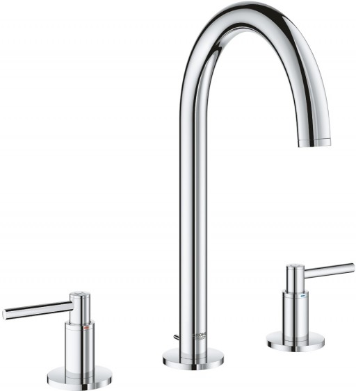 Baterie lavoar Grohe Atrio M din 3 elemente ventil pop-up crom