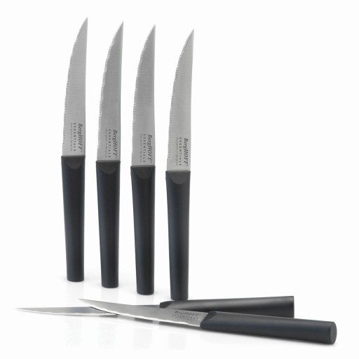 Set cutite pentru friptura 6 piese BergHOFF, Essentials Ebony, lama 11.5 cm, inox